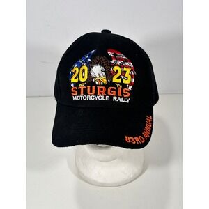 Sturgis Motorcycle Rally 2023 Hat 83rd Annual Black Eagle Biker Baseball Cap